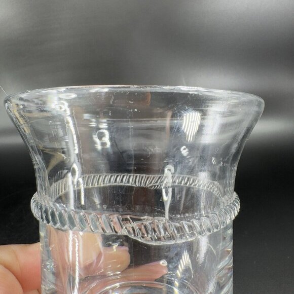 JULISKA GLASSWARE Amalia Clear Hand Blown Tumbler Drinking Glasses Set 2 Swirls - Picture 4 of 16